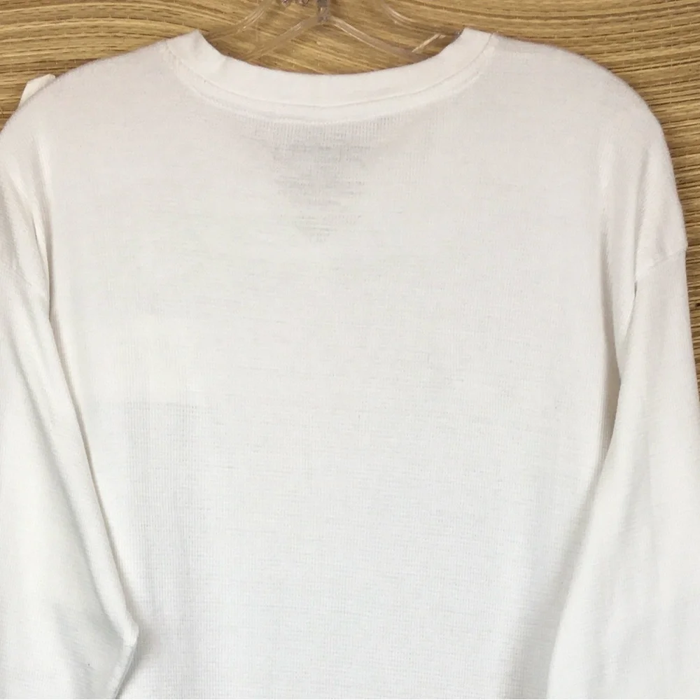 NWT Jordan Craig Cotton Blend V-neck Knit Pullover  Thermal Shirt White Sz 2XL